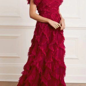 Needle & Thread GENEVIEVE RUFFLE GOWN - BRAND NEW